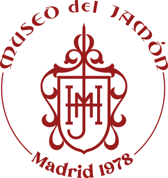 Logotipo del Museo del Jamón con letras rojas